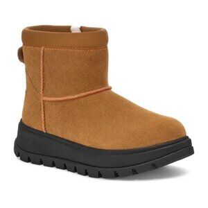 Koolaburra by UGG Koola Mini Hybrid Boots Suede Faux Fur Bootie Chestnut Size 9